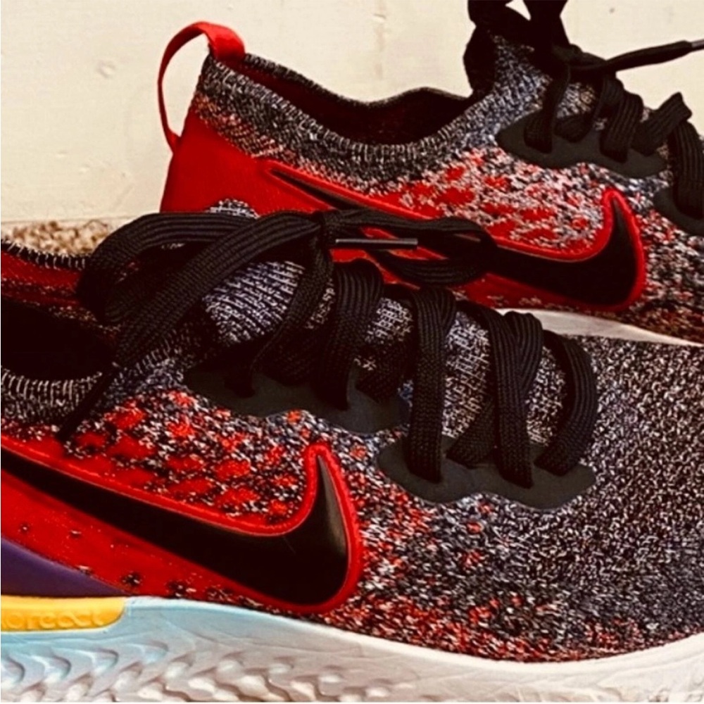 Nike Red and‎ Black Athletic Shoes